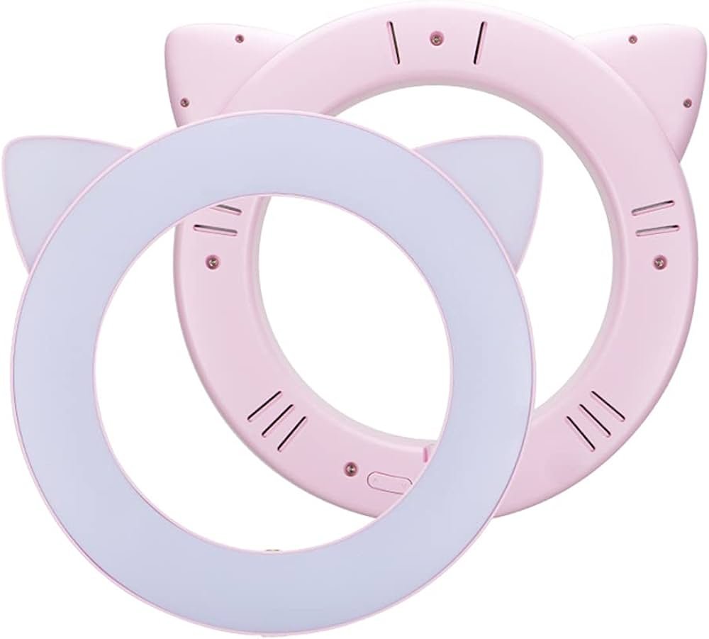 Ring light com formato de orelhas de gato com tripé ajustável - Imagem 3